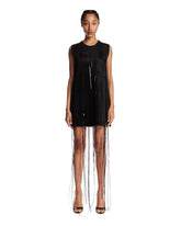 Black Mini Dress with Fringes | PDP | Antonia