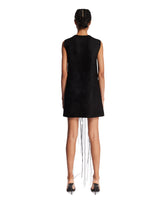 Black Mini Dress with Fringes | PDP | Antonia