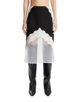 Black Wool Canvas Skirt | PDP | Antonia