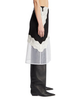 Black Wool Canvas Skirt | PDP | Antonia