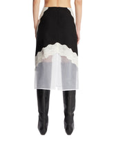 Black Wool Canvas Skirt | PDP | Antonia