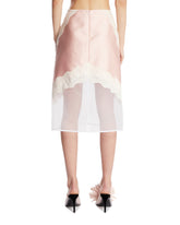 Pink Wool Canvas Skirt | PDP | Antonia