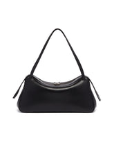 Black Leather Shoulder Bag | PDP | Antonia