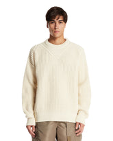 White Openwork Sweater | PDP | Antonia