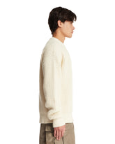 White Openwork Sweater | PDP | Antonia