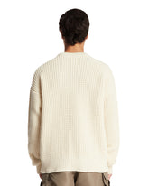 White Openwork Sweater | PDP | Antonia