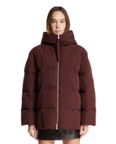 Purple Hooded Puffer Jacket | PDP | Antonia
