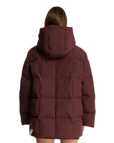 Purple Hooded Puffer Jacket | PDP | Antonia