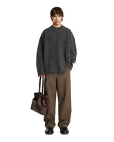 Maglione Con Fondo Sfrangiato Grigio | PDP | Antonia