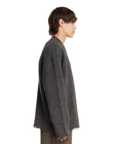 Maglione Con Fondo Sfrangiato Grigio | PDP | Antonia