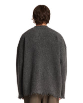 Maglione Con Fondo Sfrangiato Grigio | PDP | Antonia