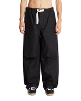 Pantaloni In Cotone Relaxed Neri | PDP | Antonia