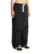 Black Relaxed Cotton Trousers | PDP | Antonia