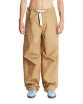 Beige Relaxed Cotton Trousers | PDP | Antonia