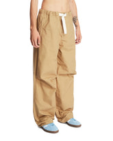 Beige Relaxed Cotton Trousers | PDP | Antonia