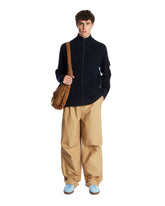 Beige Relaxed Cotton Trousers | PDP | Antonia