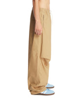 Beige Relaxed Cotton Trousers | PDP | Antonia
