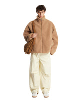 Beige Relaxed Cotton Trousers | PDP | Antonia