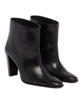 Black Leather Ankle Boots | PDP | Antonia