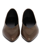 Brown Leather Ballet Flats | PDP | Antonia
