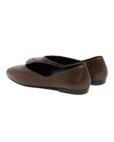Brown Leather Ballet Flats | PDP | Antonia