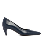 Blue Leather Pumps | PDP | Antonia