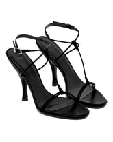 Black Leather Mixer Sandals | PDP | Antonia