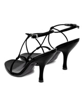 Black Leather Mixer Sandals | PDP | Antonia
