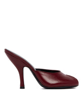 Burgundy Date Leather Mules | PDP | Antonia