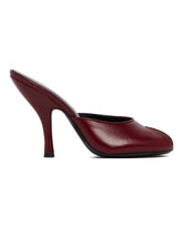 Burgundy Date Leather Mules | PDP | Antonia