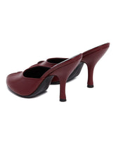Burgundy Date Leather Mules | PDP | Antonia