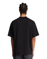 Black Cotton Crewneck T-Shirt | PDP | Antonia