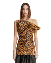 Beige Corinne Animalier Top | PDP | Antonia
