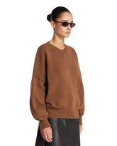 Brown V-Neck Pullover | PDP | Antonia