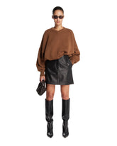 Brown V-Neck Pullover | PDP | Antonia