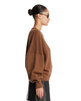 Brown V-Neck Pullover | PDP | Antonia