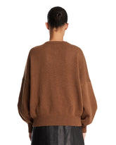 Brown V-Neck Pullover | PDP | Antonia