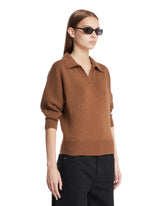 Polo Herve In Cashmere Marrone | PDP | Antonia