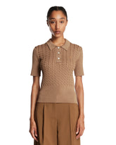 Polo Tricot Beige | PDP | Antonia