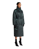 Green Long Puffer Coat | PDP | Antonia