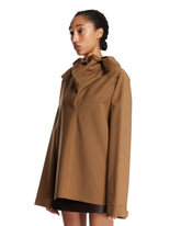 Beige Wool Anorak Jacket | PDP | Antonia