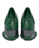 Green Sporty Heeled Pumps | PDP | Antonia