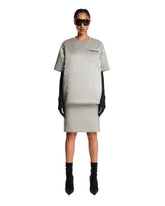 Gray Padded Pencil Skirt | PDP | Antonia