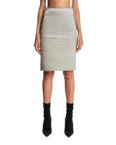 Gray Padded Pencil Skirt | PDP | Antonia