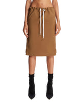 Gonna Con Coulisse E Zip Beige | PDP | Antonia