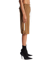 Beige Skirt with Drawstring and Zips | PDP | Antonia