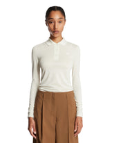 White Silk Polo | PDP | Antonia