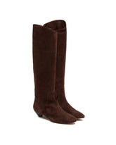 Brown Suede Allegra Boots | PDP | Antonia