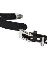 Black Minimal Western Belt | PDP | Antonia