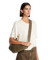 Brown Medium Leather Croissant Bag | PDP | Antonia